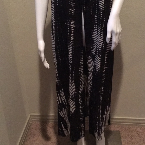 Snake Print/Tie Dye Effect Edgy Tunic Top - Picture 4 of 4